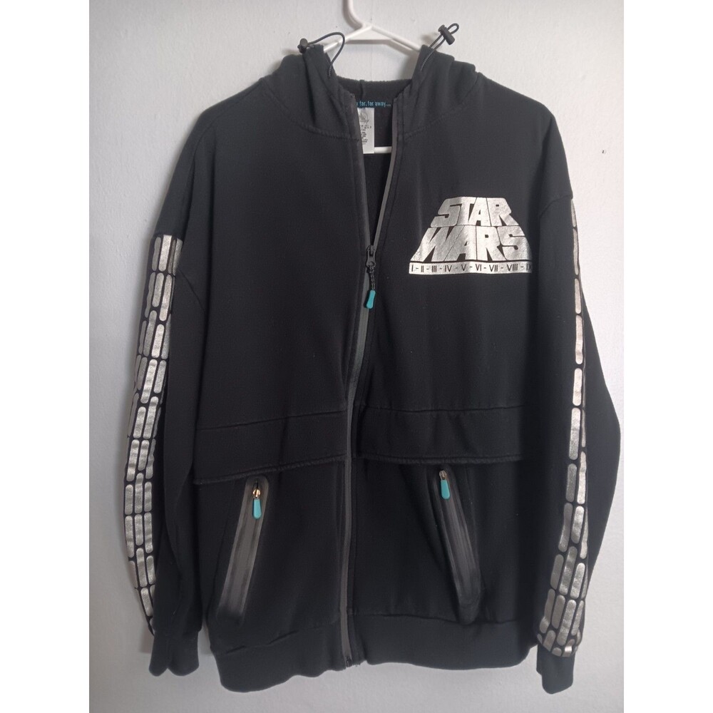 Star Wars Disney Parks Saga Collection Zip Hooded Jacket - Large | Metallic Ink